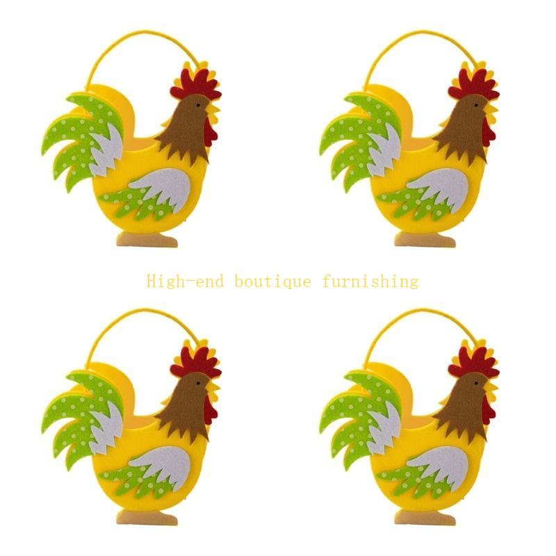  4Pcs Creative Easter Themed Chicken Bags For Gifts, Candy, And Eggs Collecting