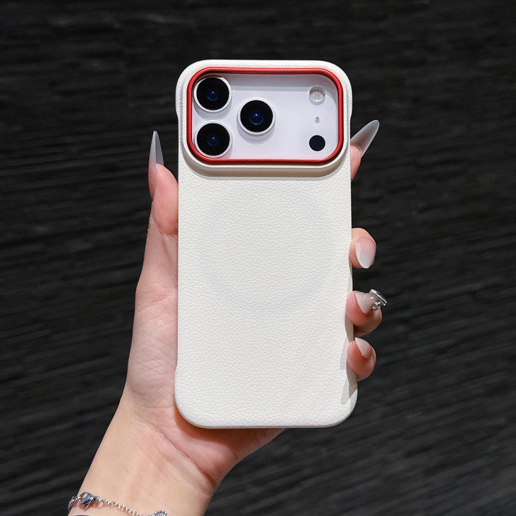 Frameless Leather Drop-proof MagSafe Case for iPhone 17/17 Pro Max - Nude Feel