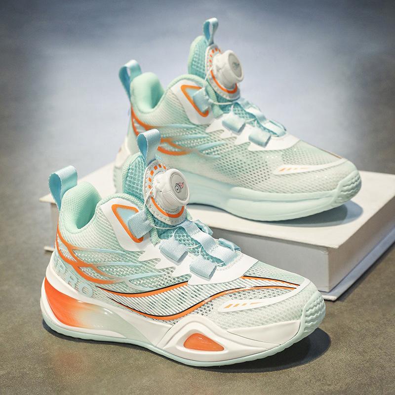 Boys shoes 2025 basketball shoes summer single net primary school children breathable sports shoes girls middle school children running shoes