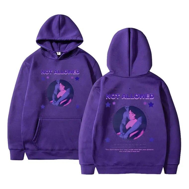 Dziewczyna z telewizji niedozwolona bluza z kapturem z nadrukiem French Exit Album bluza unisex ponadgabarytowa odzież uliczna unisex casualowe bluzy z kapturem bluzy z kapturem
