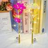 Luminous Flashing Gold Preserved Rose Bouquet – Creative Qixi Souvenir