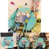 Hatsune Miku Plush Backpack For Girls And Teens With Cartoon Design For Daily Use
