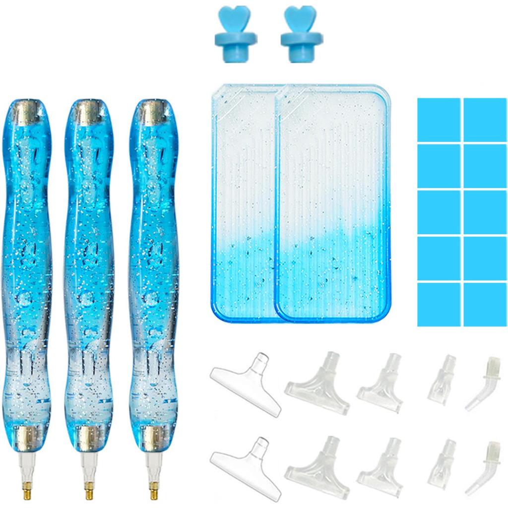 5D Diamond Painting Pen Kit with Clay and Various Tips Diamond Painting Tools for DIY Diamond Art