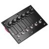 6 Toggle Push Switch Panel for Running Light Bilge Pump Windshield Wiper Bilge Blower DC 12V/24V