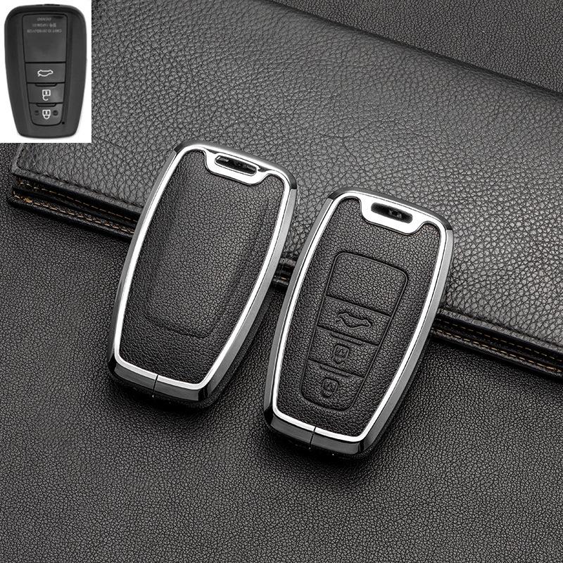 Full-Cover Metal Key Case for Toyota Corolla, RAV4, Rongfang, Wilanda, Levin, Camry