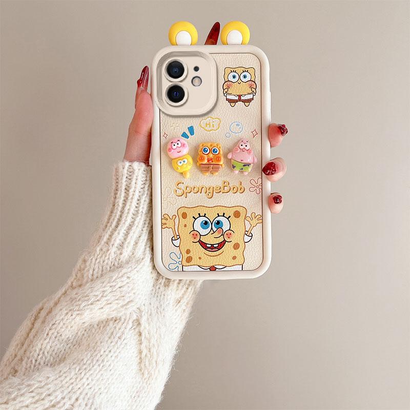 KEYSION Cute Ear 3D Cartoon Case for iPhone 11 with Bracelet Soft Silicone Shockproof Phone Back Cover for iPhone 11