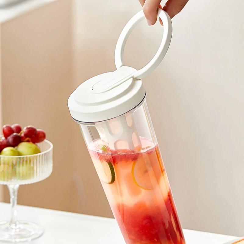 1L Manual Cold Brew Coffee Maker with Handle High-capacity Water Bottle Summer Portable Juices Tea Fruit Coffeeware Pot