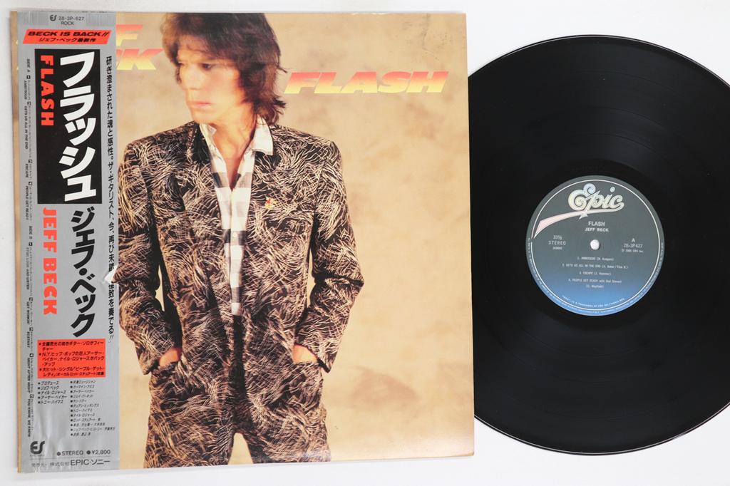 LP Record JEFF BECK - Flash 283P627 EPIC 1985 Japan Obi Rock Used