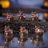 50/30 Stuks Glow-in-the-Dark Mini Hars Duivel Eend Lichtgevend Kleine Eend Micro Landschap Voor Huis Poppenhuis Aquarium Ornament Decor