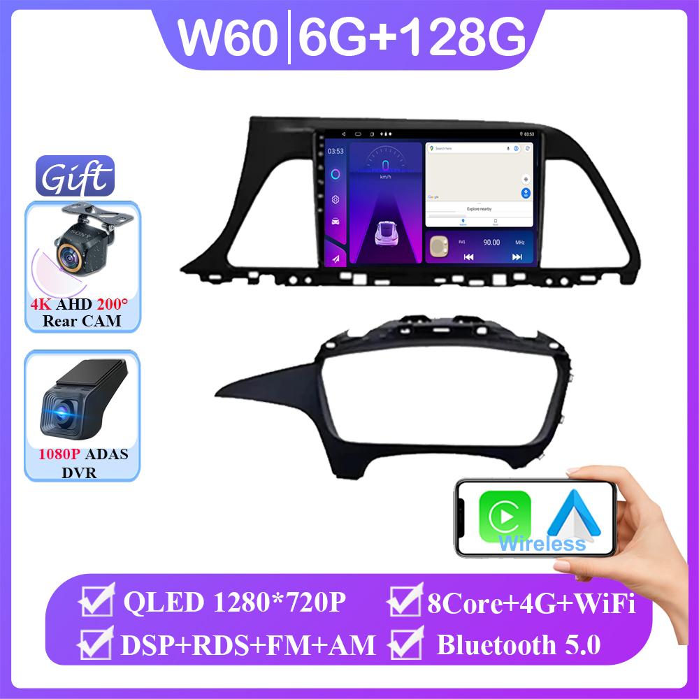 Android 14 For Hyundai Sonata 7 LF 2014 2015 2016 2017-2020 Auto Radio Stereo Video Player GPS Navigation Multimedia No 2din DVD