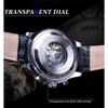 JARAGAR Herrenmode, lässig, ausgehöhlt, großes Zifferblatt, automatische mechanische Uhr GMT1140-1-A