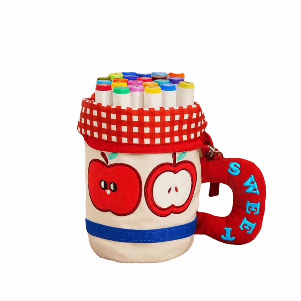 Water Cup Shaped Pencil Case Cartoon Pen Holder Multifunctional Pencil Bag Student