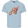 Biker Santa Christmas Motorcycle Chopper Skull Unisexs Light Cotton TShirt