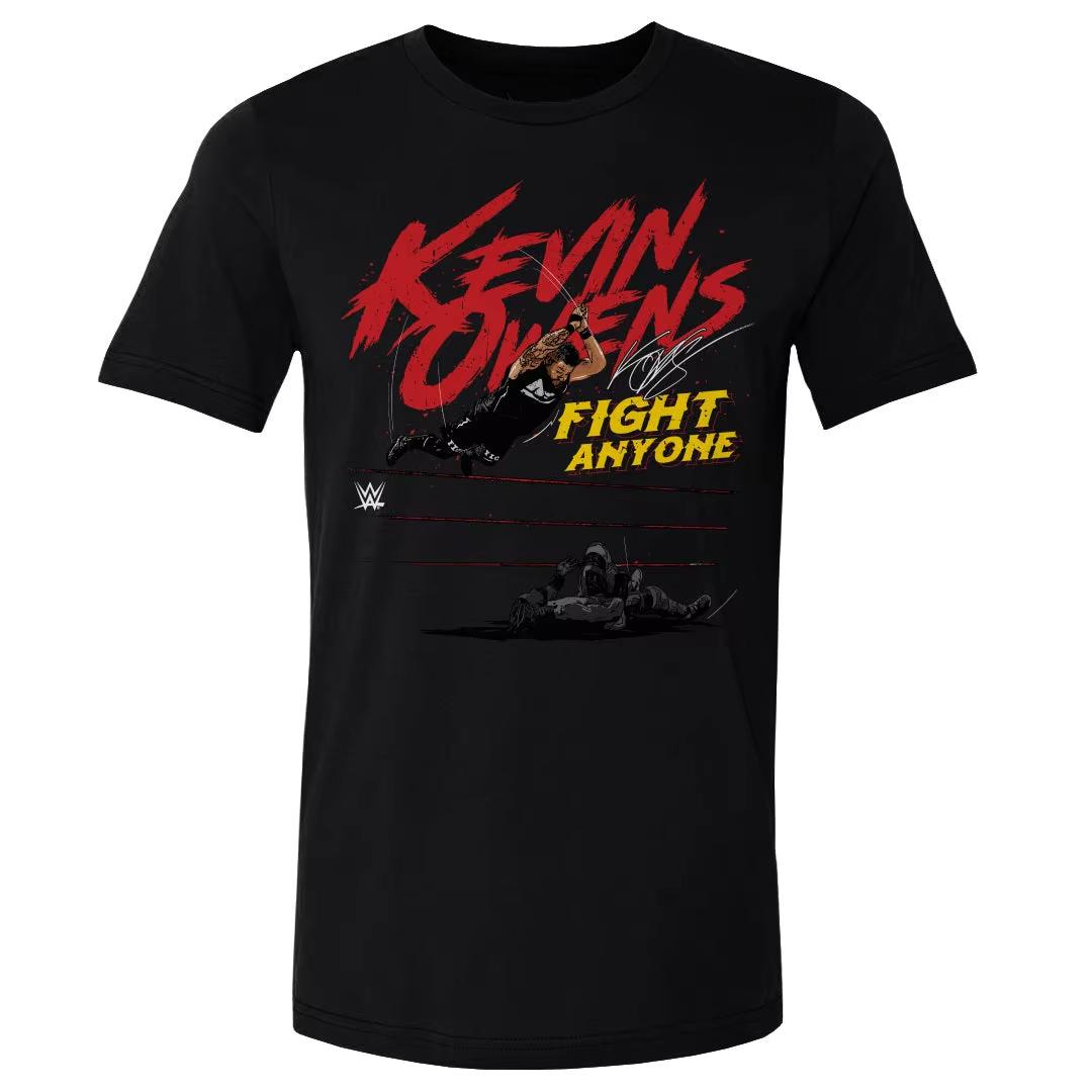 

Summer Men s New 3D Print Renowned Wrestler Kevin Owens T-shirt Woman Children s Street Sports Large Size Fashion Round Neck Top 4XL