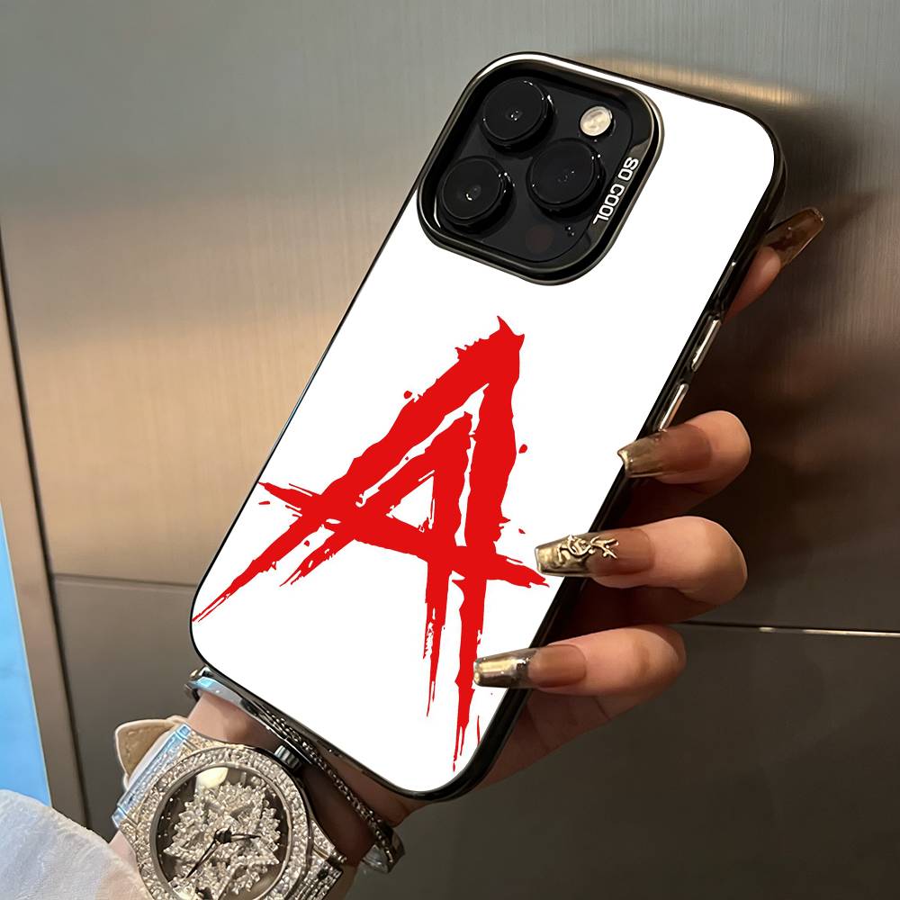 

Latin Trap- A-Anuel- A-A For iPhone 17 16 15 14 13 12 11 Pro Max XS 17 Air Silicone Colored Silver Bumper Cover iPhone12ProMax