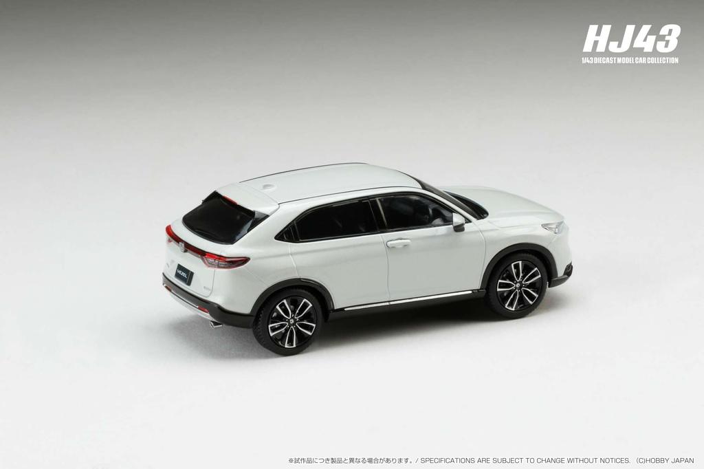 HJ43 Honda VEZEL Genuine Option Equipped Car Premium Sunlight White Pearl Finished Product 1/43
