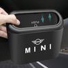 Car Vehicle Case Storage Box Black ABS Square Pressing Trash Can For BMW Mini Cooper F54 F55 F56 R56 R60 SONE Roadster Clubman Coupe