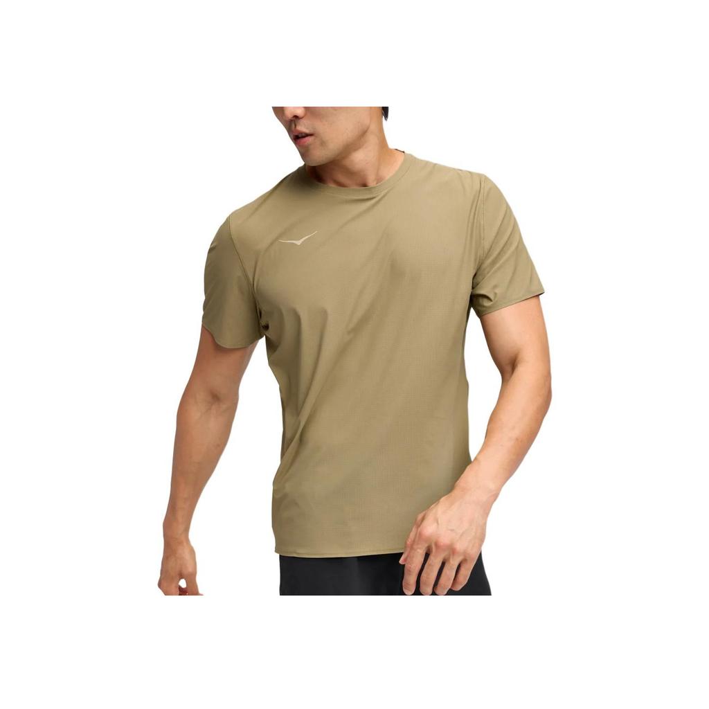 HOKA One One Comfortable Versatile Solid Color Short Sleeve T-Shirt Men Tops 1175771-WDMS