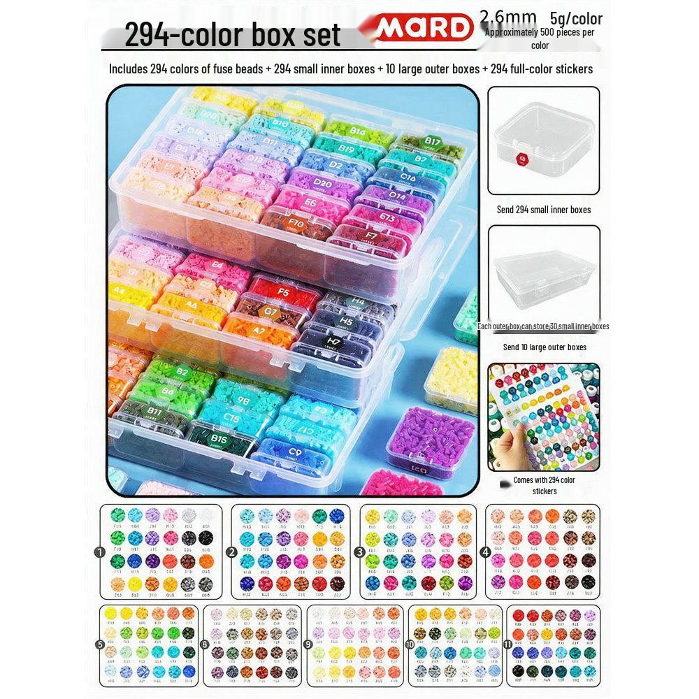 Haus 294 Color Fusion Perler Perlen Nachfüllset - 221 Spezialfarben DIY-Materialien