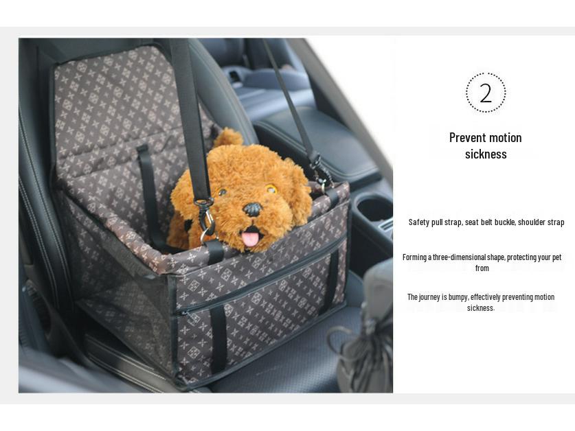 Breathable Mesh Waterproof Pet Car Seat Bag & Travel Hanging Carrier