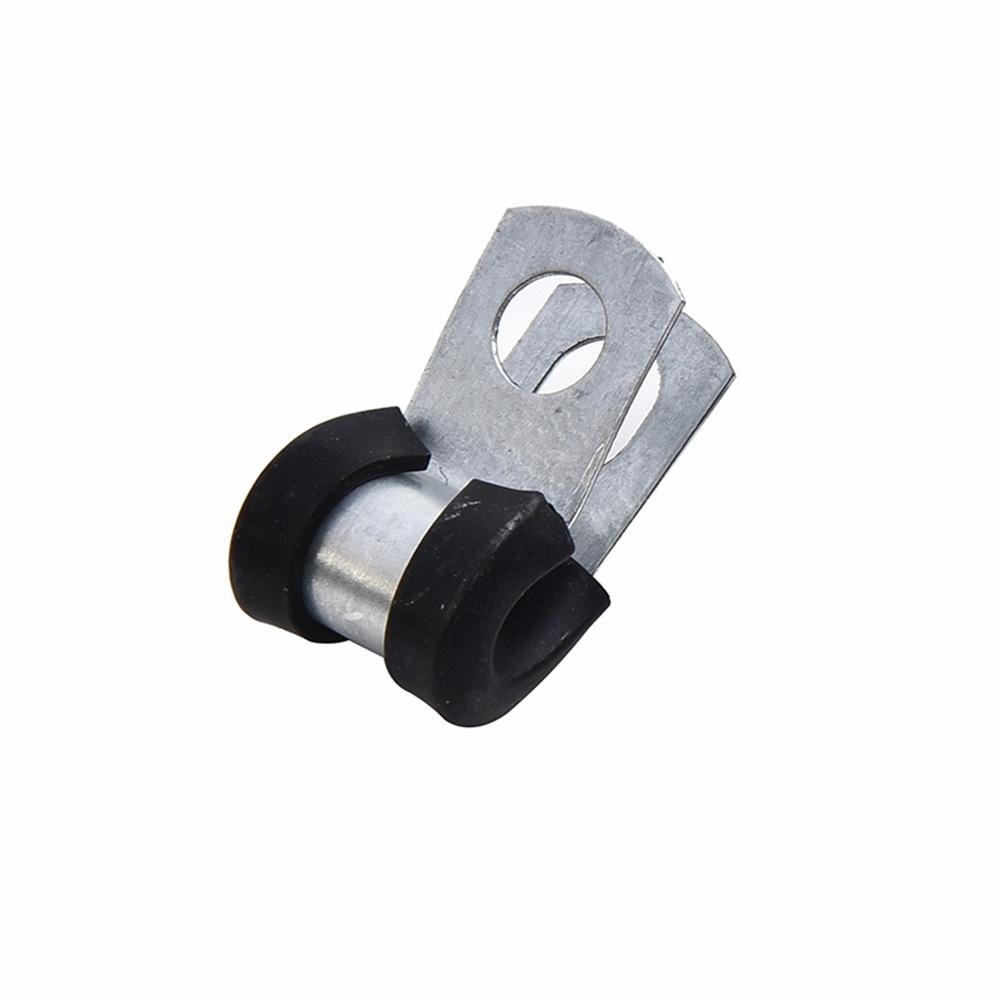 (4.7mm) Brake Pipe Clips For 3/16\" Pipes Lines Metal+Rubber