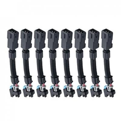 8pcs Injector Harness, Pigtails To Multec Adapters