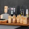 Stainless Steel Cheese & Pizza Knife with Rubber Wood Handle