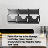 Heavy Duty Metal Power Tool Storage Rack Wall Mount Angle Grinder Holder Stand with Cord Hanger for Cutters Polishers