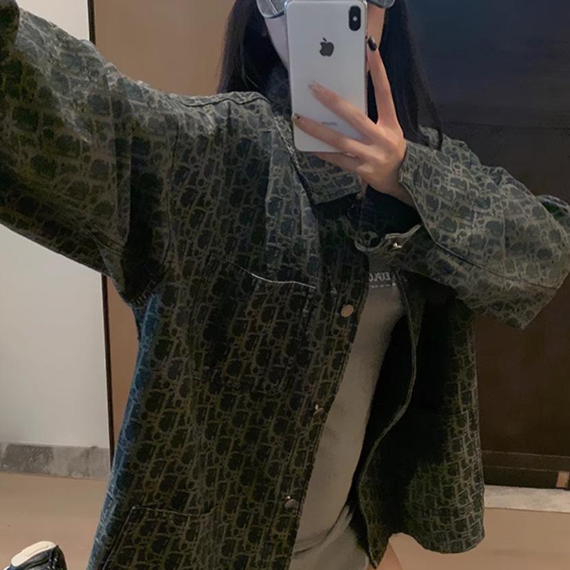 Women's Trendy Retro Denim Jacket - 2025 Spring/Winter Collection, Unique and Popular Style.