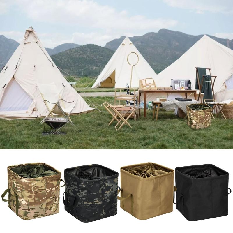 Household Portable Square Polyester Waterproof Toys Sundries Underwear Clothing Desktop Storage Basket Organizers Bag
