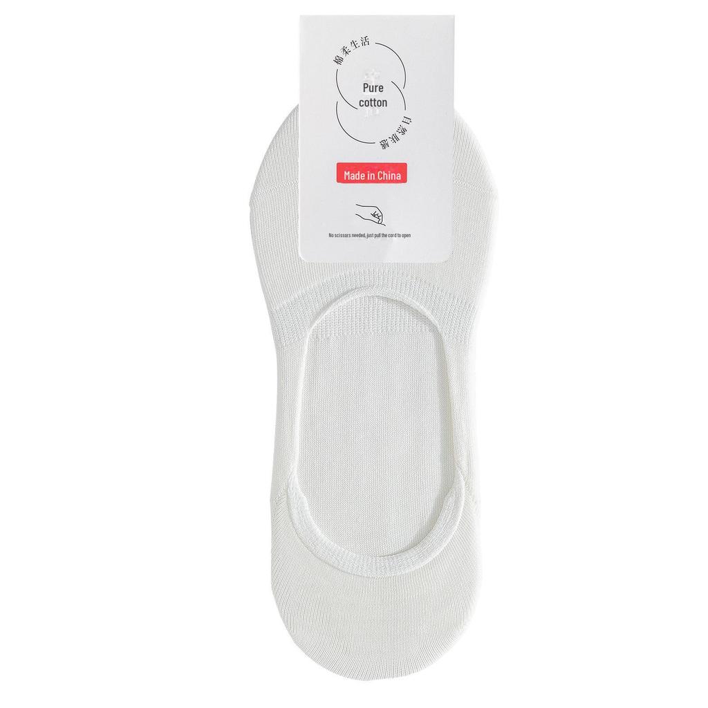 Women's thin cotton socks: deodorant, antibacterial, sweat-absorbing. Solid color, short, boat, and invisible styles for spring and summer.