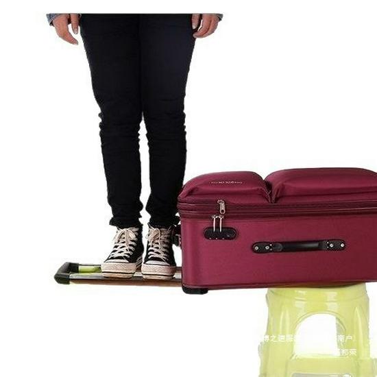 Canvas Large Capacity Carry-On Suitcase with Universal Wheels, Combination Lock, and Durable Trolley for Men and Women