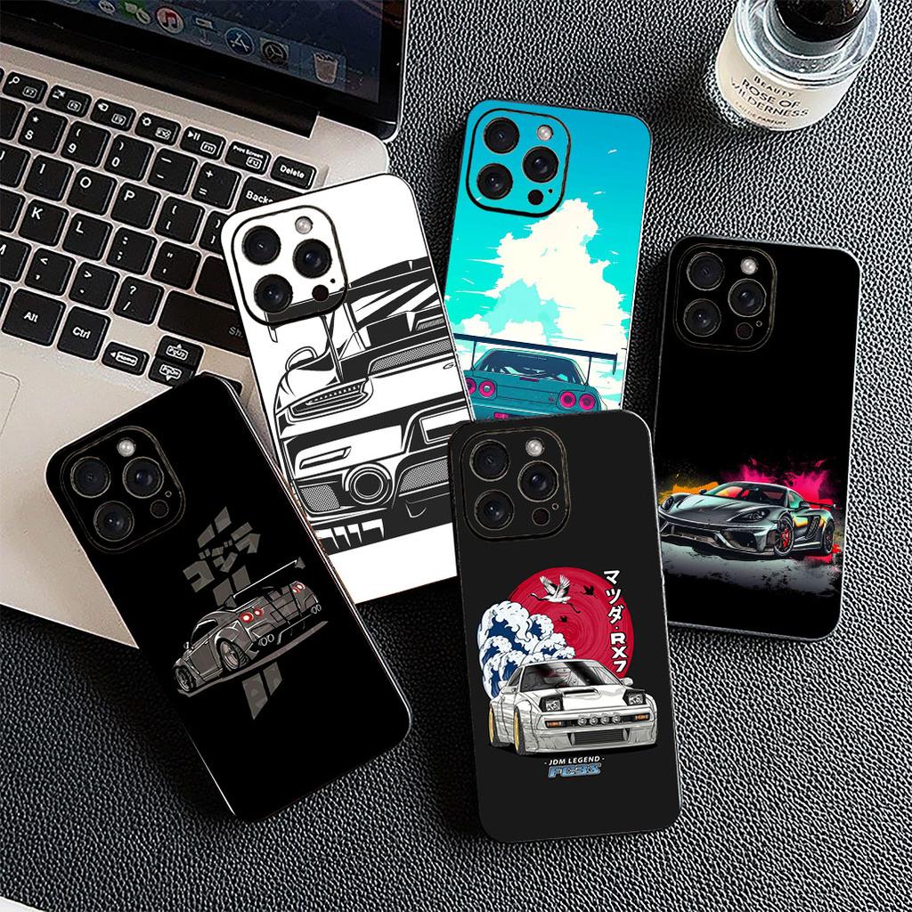 for Xiaomi Redmi Note 12 11 10 A3 Pro 10A 10C 12C Note12 5G 4G Phone Cover Soft Case Supercar Super Car Cartoon taillights