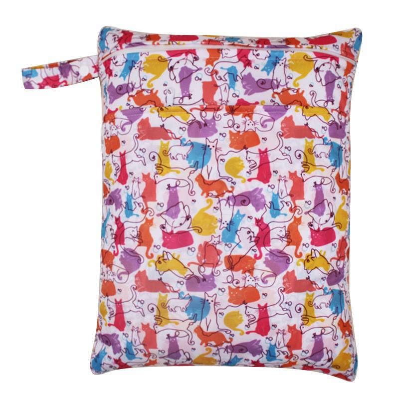 Washable Wet/Dry Separation Diaper Bag for Baby Clothes & Underwear
