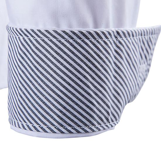 Men Shirt Turn-down Collar Single-breasted Slim Fit Ethnic Style Spring Shirt for Daily Wear