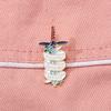 "Fighting Invisible Battles" Interesting Quote Sword Brooch Waist Cinching Decoration Needle Buckle Badge Accessory