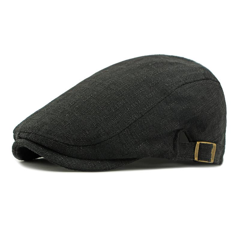 Men's Spring Beret British Vintage Forward Cap Women's Peaked Cap