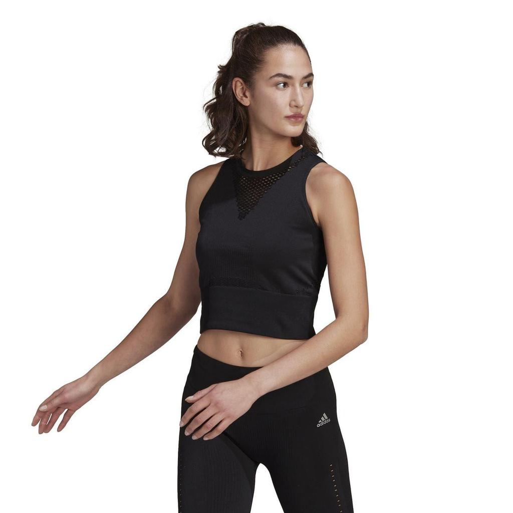 adidas Womens/Ladies Aeroknit Cropped Vest Top
