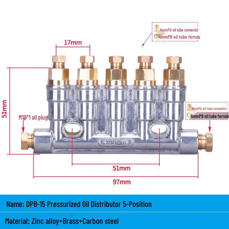 CNC Pressurized Oil Manifold Distributor