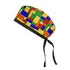 Adjustable Cotton Surgical Cap with Cartoon Print for Women and Men