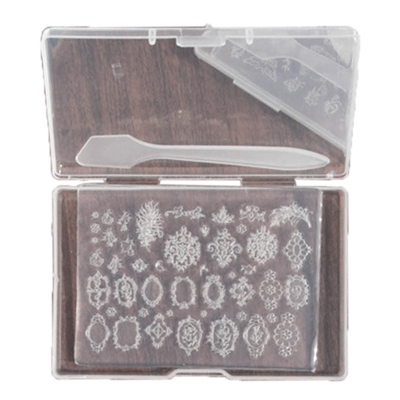 

3D форма для нейл-арта с различными узорами, шаблон, наклейка для карвинга, инструменты-трафареты, креативные потрясающие украшения для ногтей 5