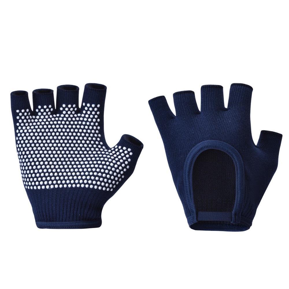 Breathable Half Finger Yoga Antislip Gloves Half Finger Pilates Sports Fishing Gloves  Unisex