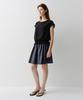 Ia Clay Flare Shorts (Charcoal Navy)