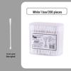Boxed Black Double-Headed Spiral Cotton Swabs for Ear Cleaning