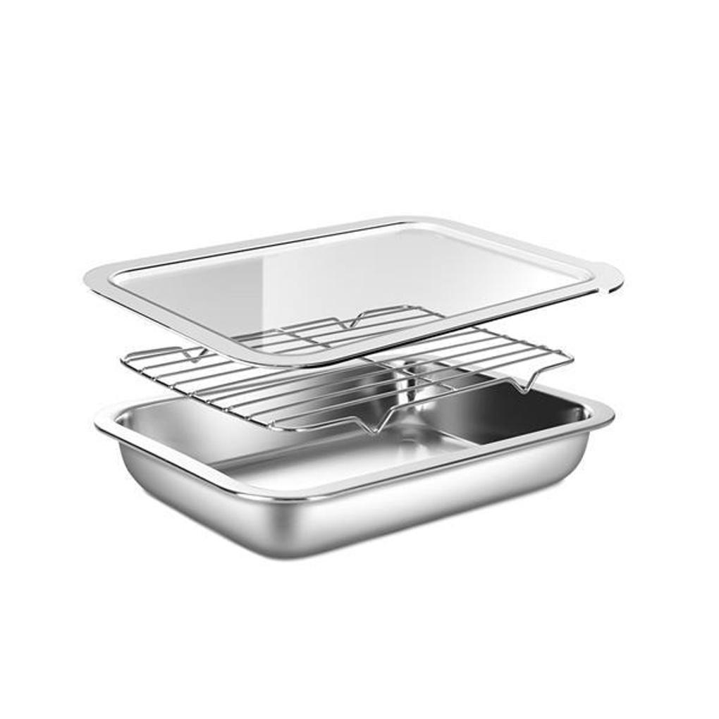 

WAGENSTEIGER Stainless Steel Square Tray Set No. 2 (PC Cover)
