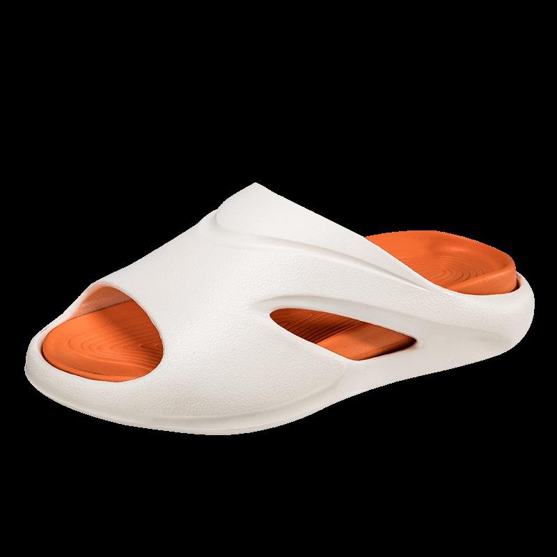 Men's four seasons new simple and lightweight EVA durable soft solid bottom outer wear/home home stepping on shit slippers