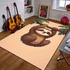 Cute Cartoon Sloth Hanging On a Tree Branch Patterned Carpet a Non Slip Rug Suitable for All Seasons and Any Setting, Gift