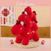 Traditional Red Foxtrot Horse Plush Toy For New Year Celebration And Gift Giving