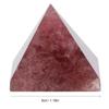 Pyramide de guérison énergétique en cristal de quartz 100 % naturel, décoration d'intérieur