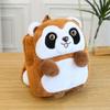 Large Capacity Little Raccoon Plush Backpack Plush Cartoon Doll Bag Cute Camel Plush Bag  Students